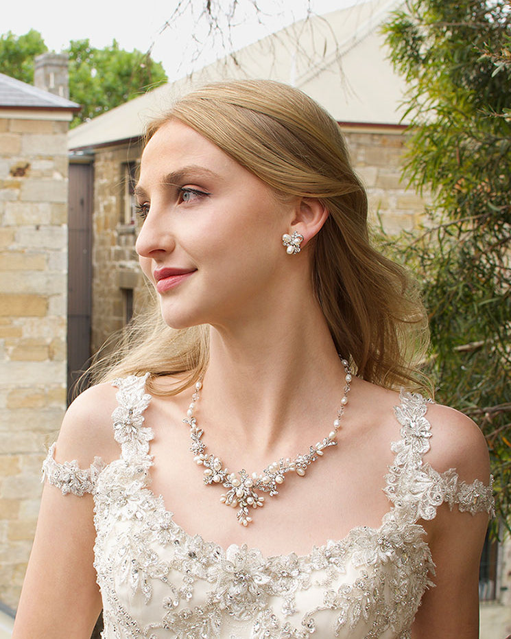 Sue necklace and earring set by Windsor Bridal Jewellery