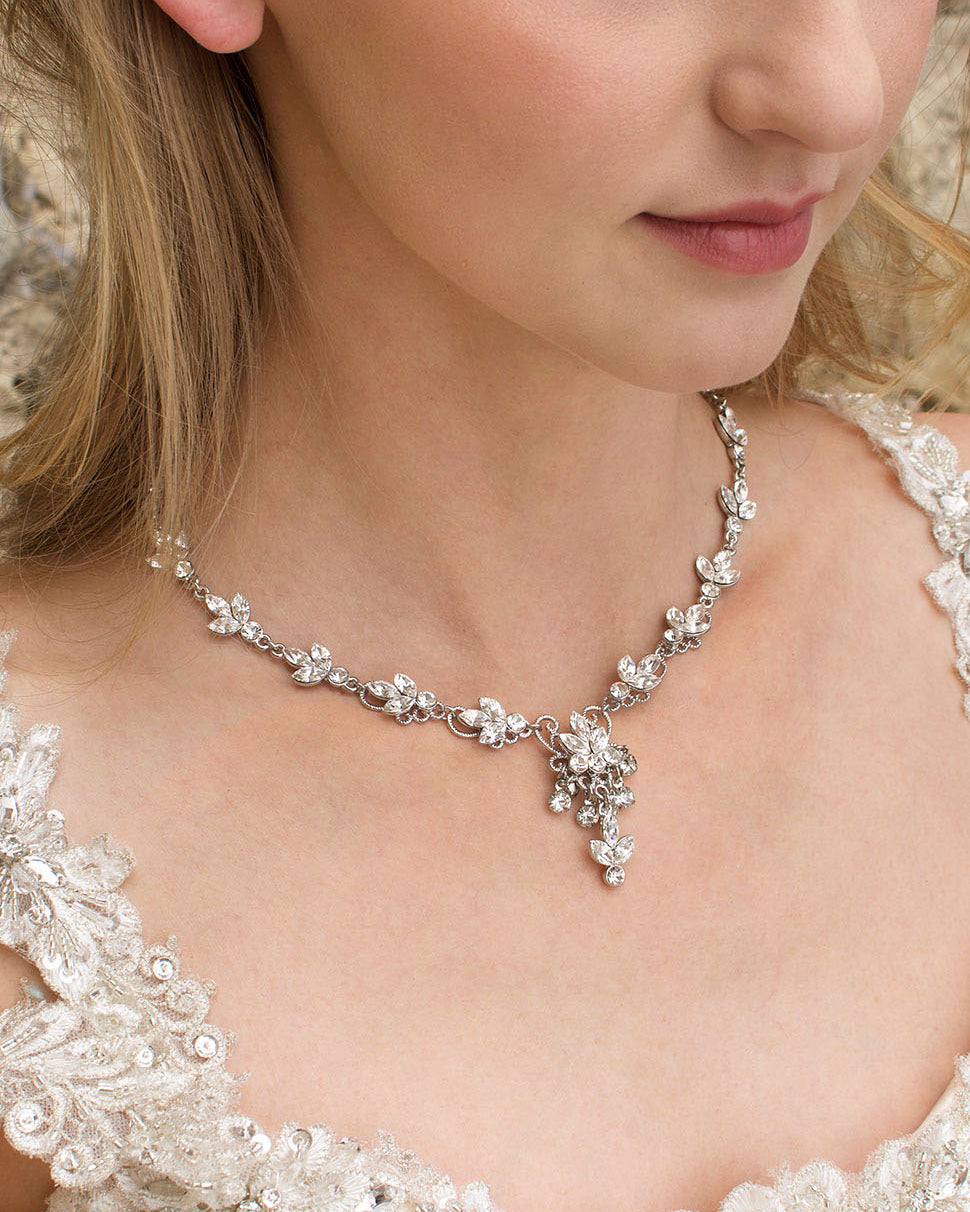 Lavish Necklace in Silver by Windsor Bridal Jewellery