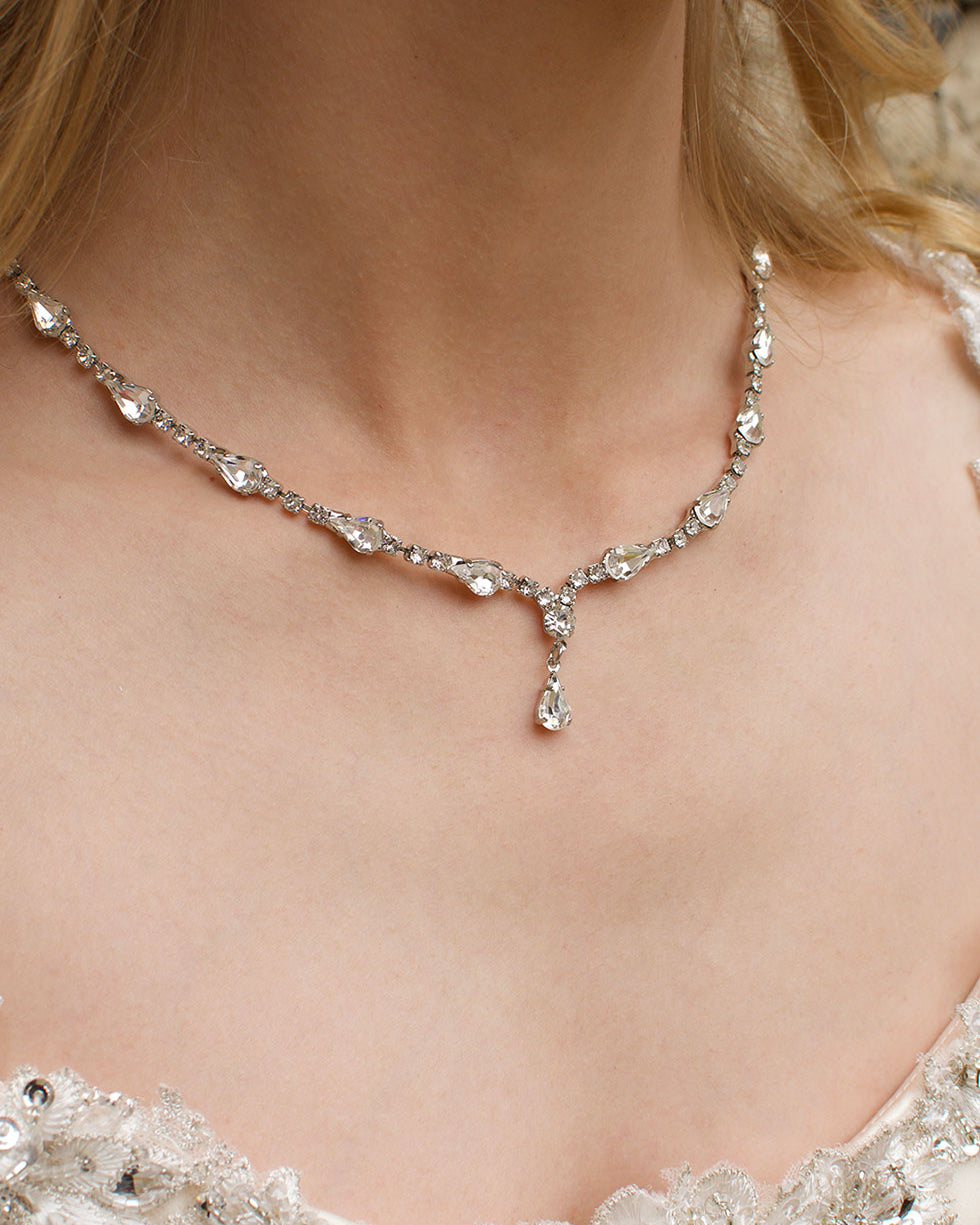 Verity Necklace in Silver by Windsor Bridal Jewellery