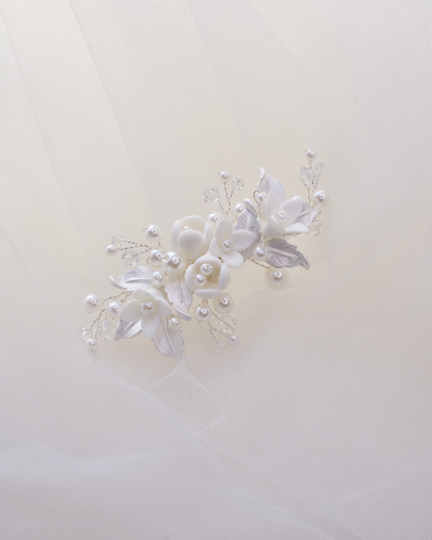 Angelina Silver bridal comb — alternate view 3