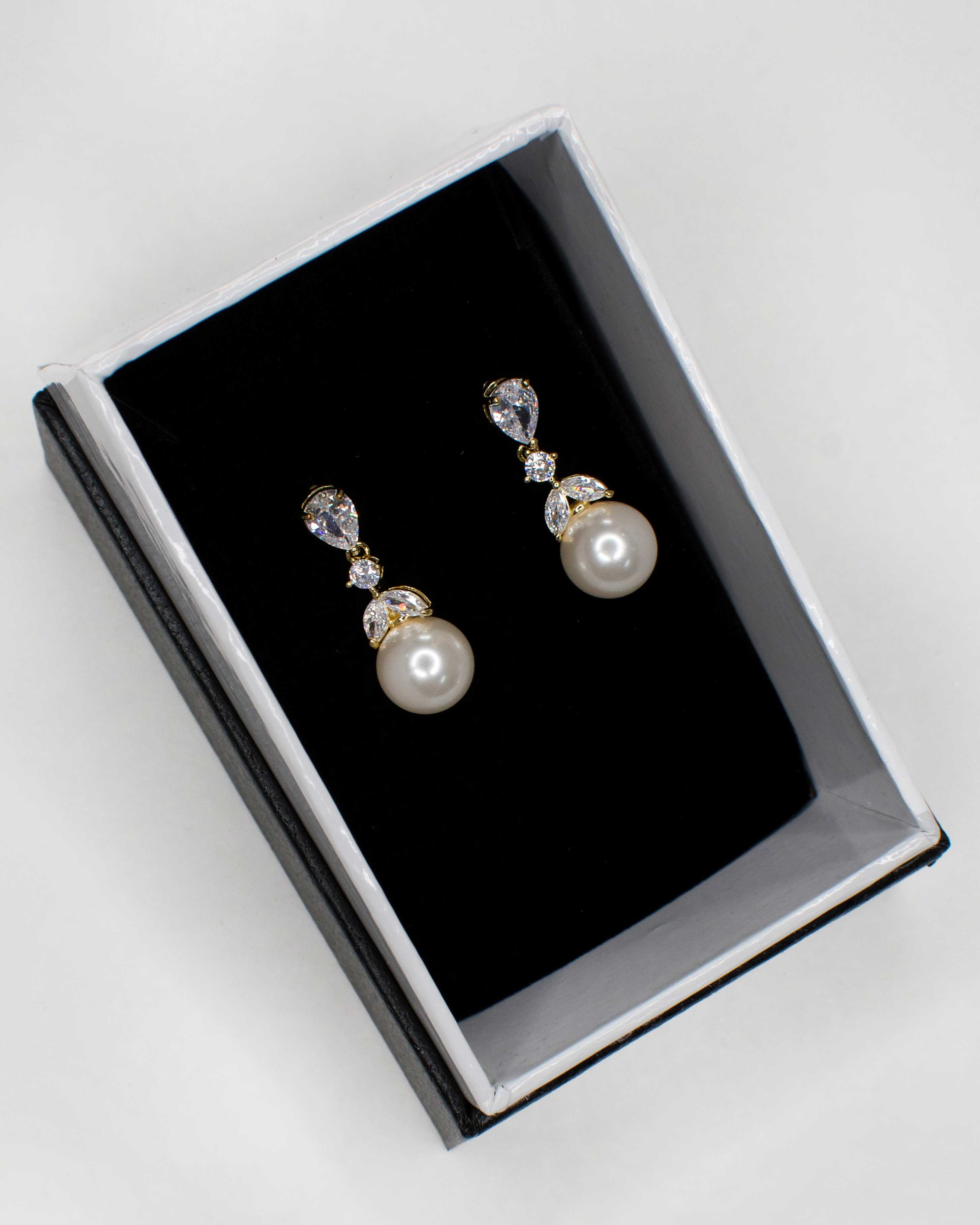 Betty Gold bridal earrings — alternate view 4