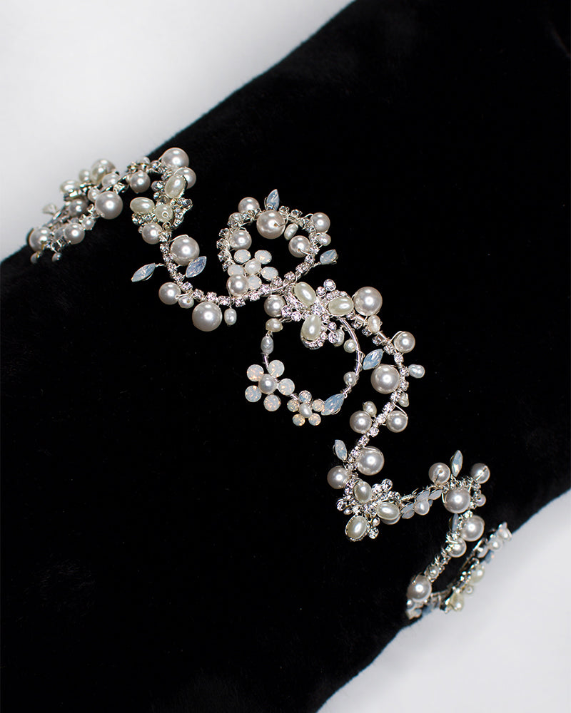 Elspeth Silver bridal headband — alternate view 2