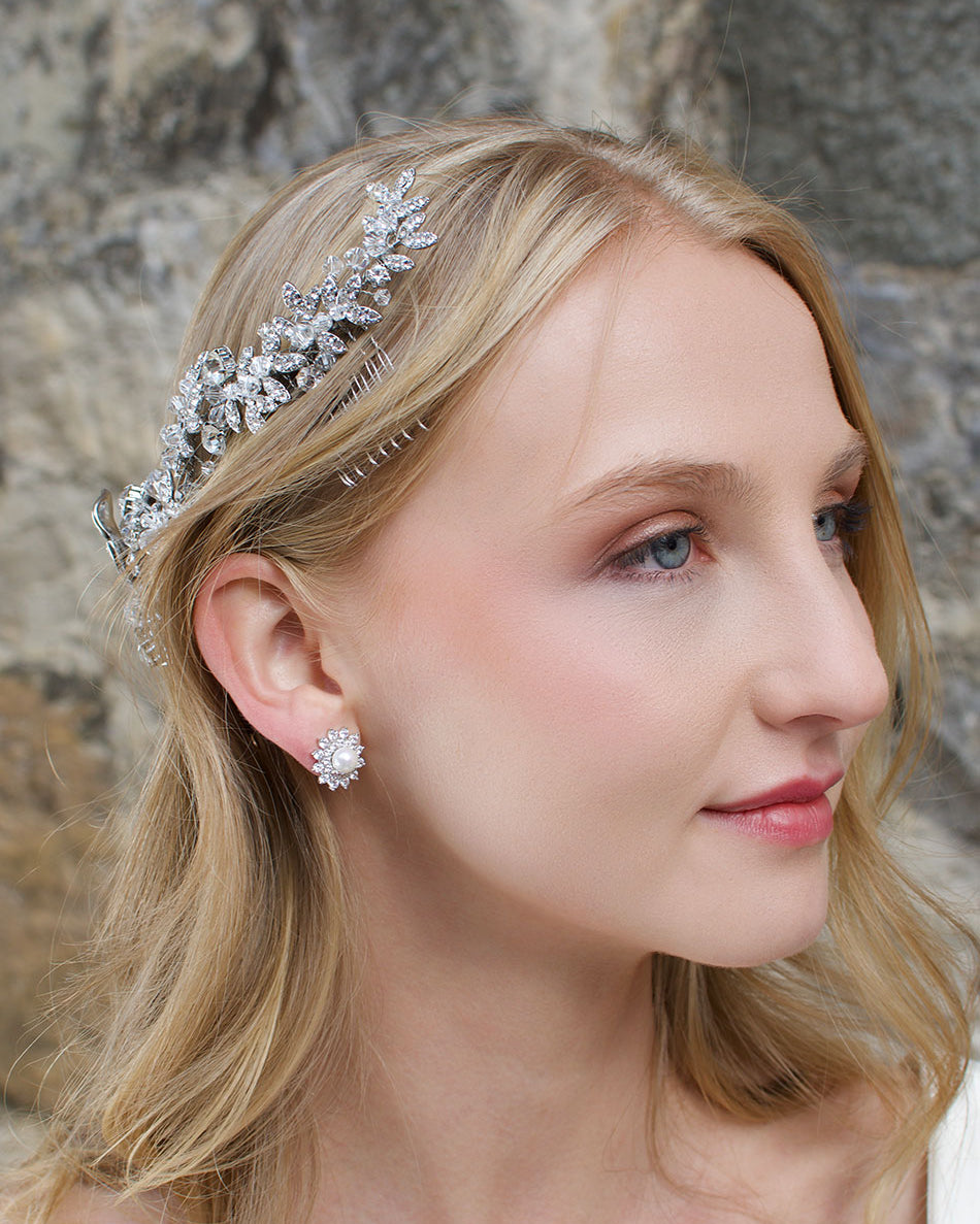 Christy Half Size Silver hair vine — alternate view 3