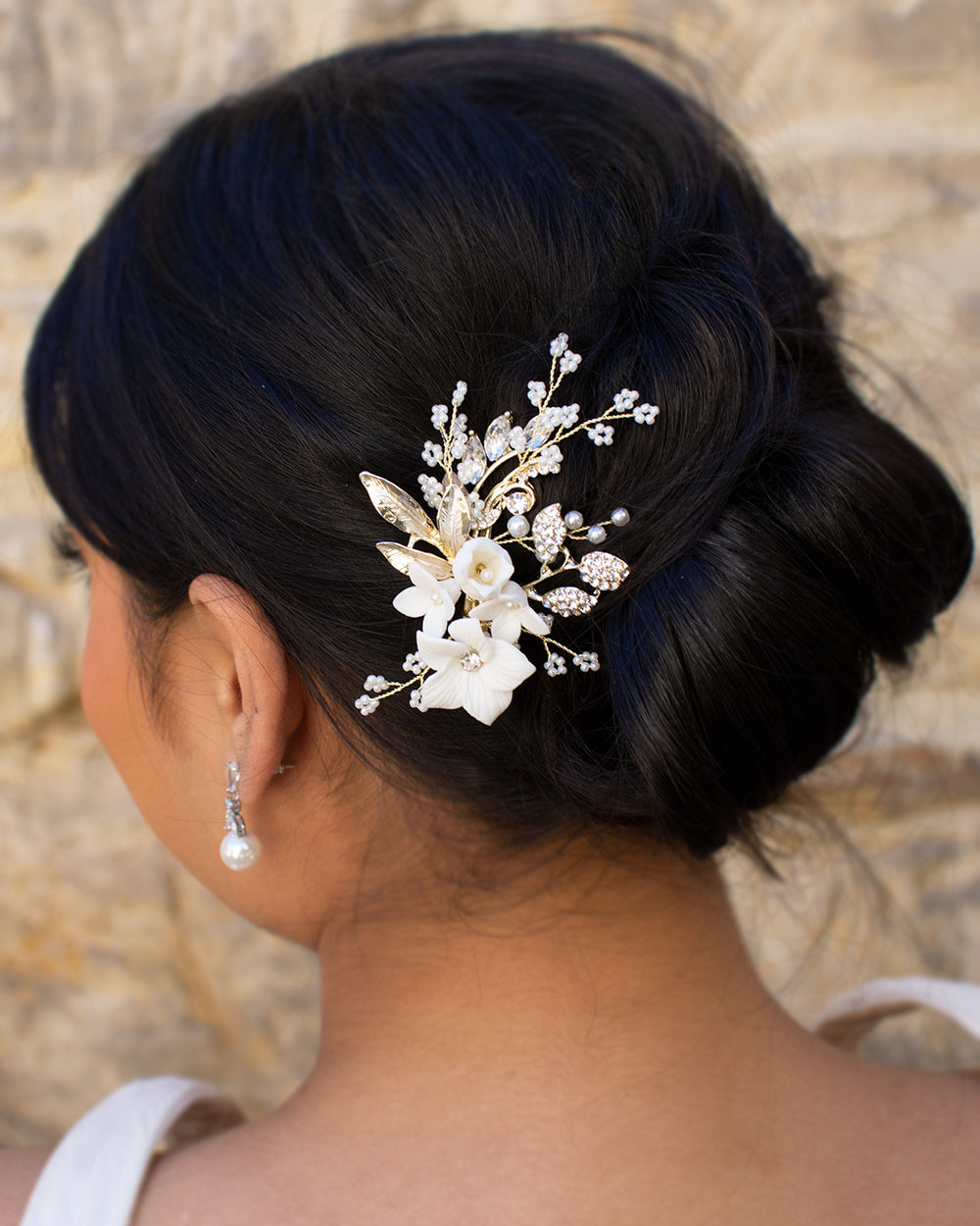 Sophie Gold bridal comb — alternate view 2