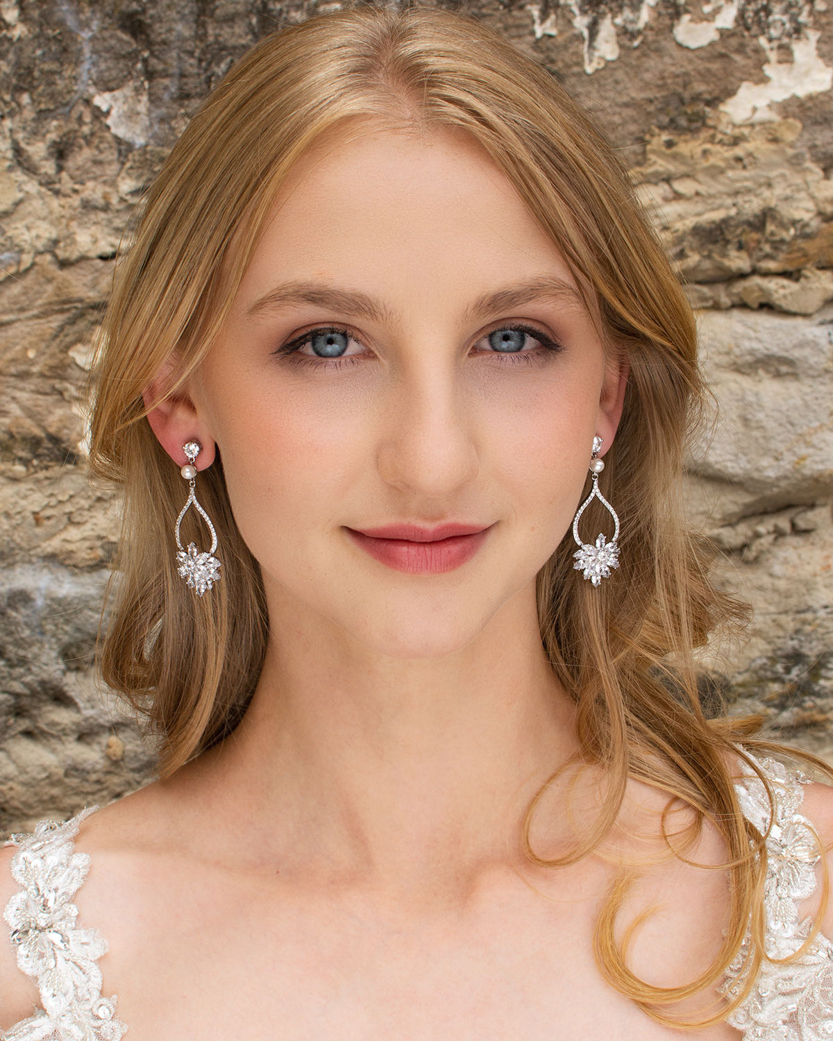Addison Silver earrings by Windsor Bridal Jewellery