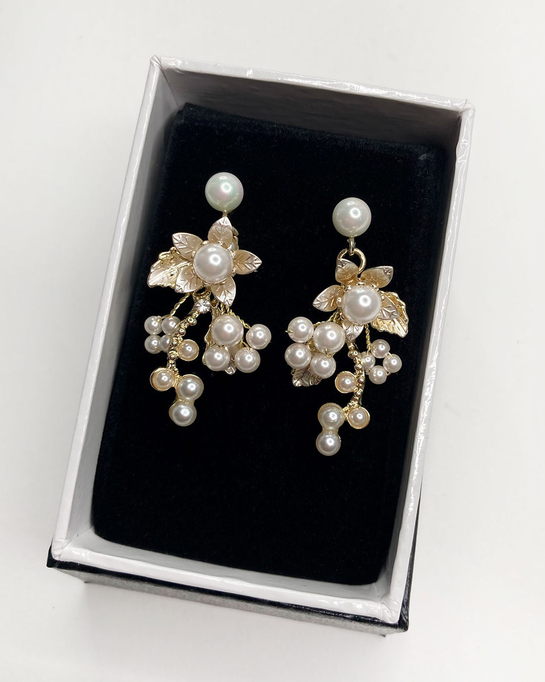 Georgie Gold bridal earrings — alternate view 2