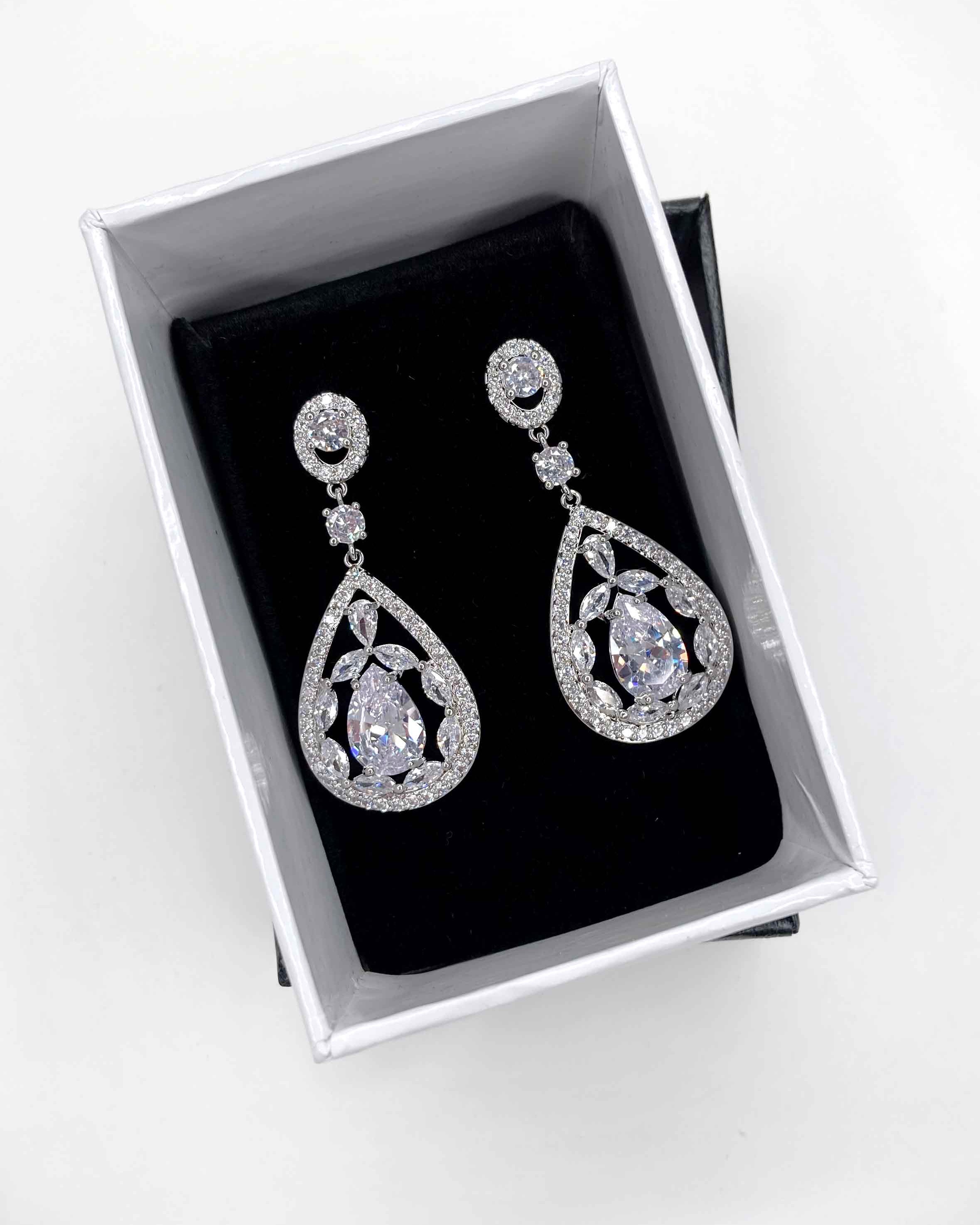 Ellie Silver bridal earrings — alternate view 2