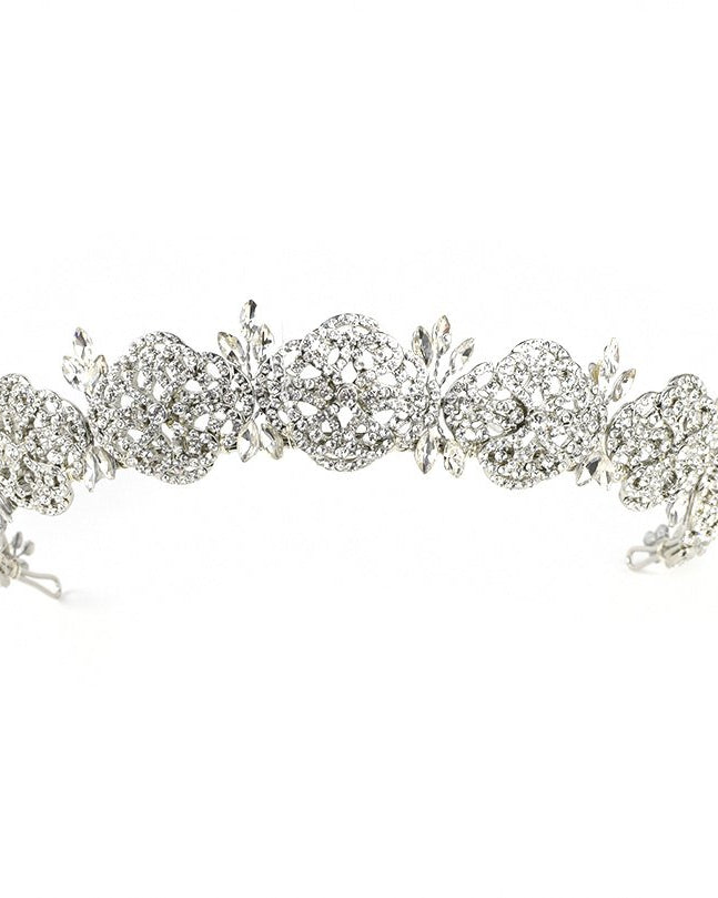 Meghan Silver bridal crown — alternate view 3