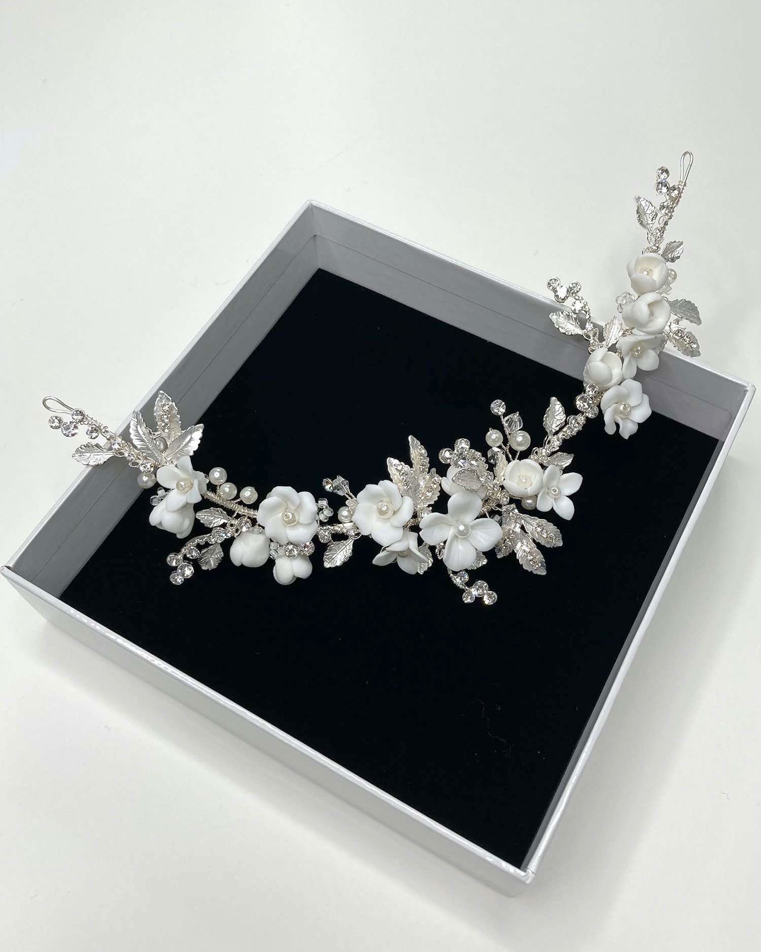 Jemima Silver hair vine by Windsor Bridal Jewellery