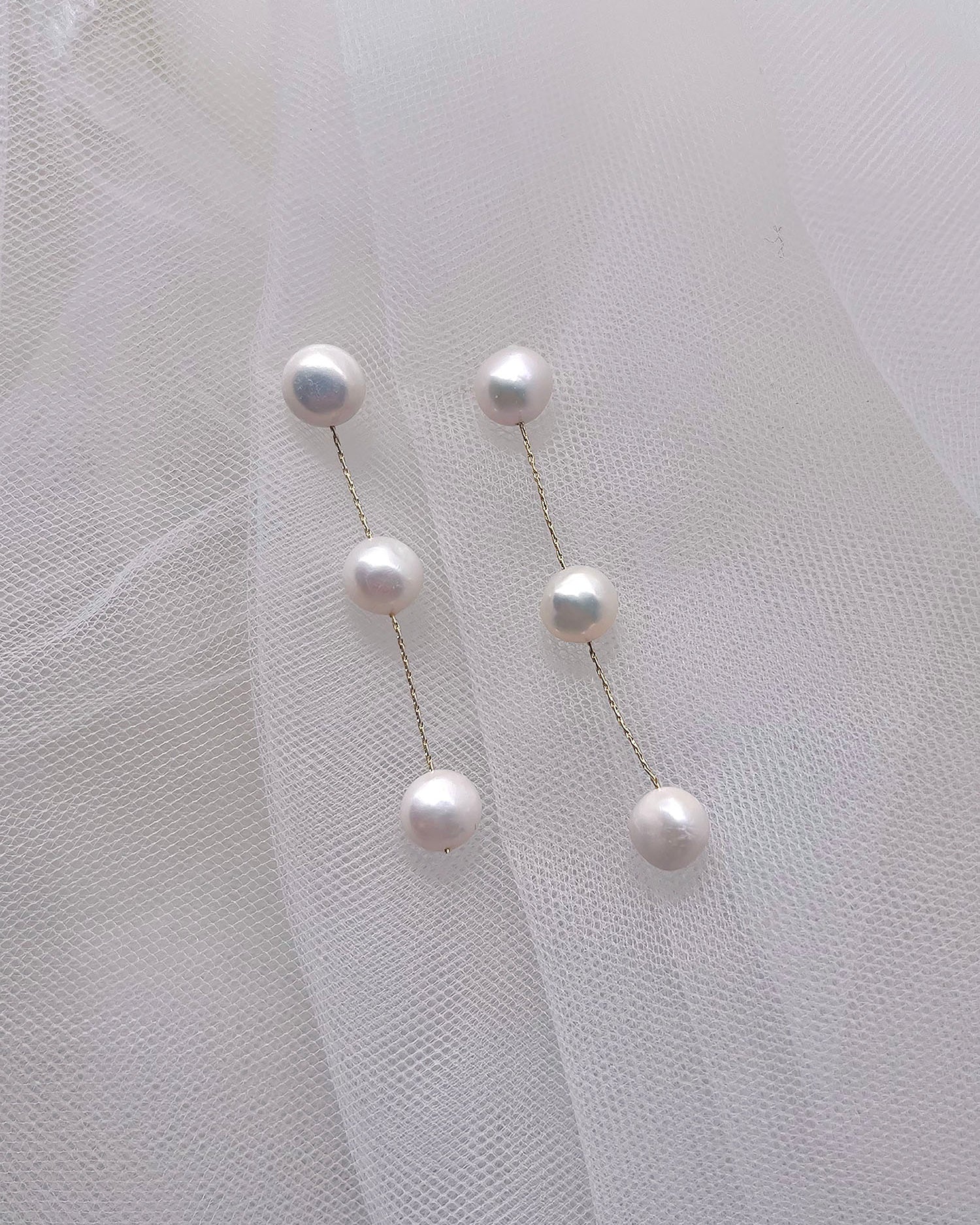 Bella Gold bridal earrings — alternate view 2