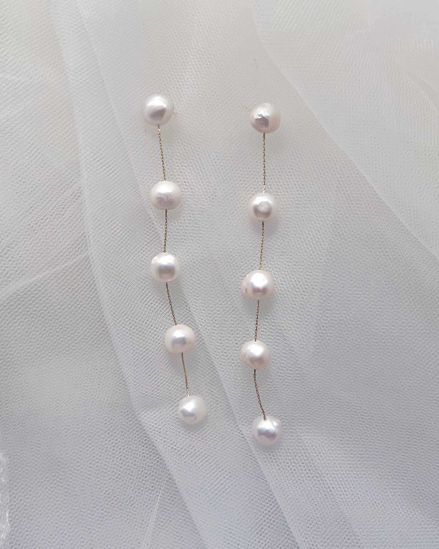 Bellisima Gold bridal earrings — alternate view 2