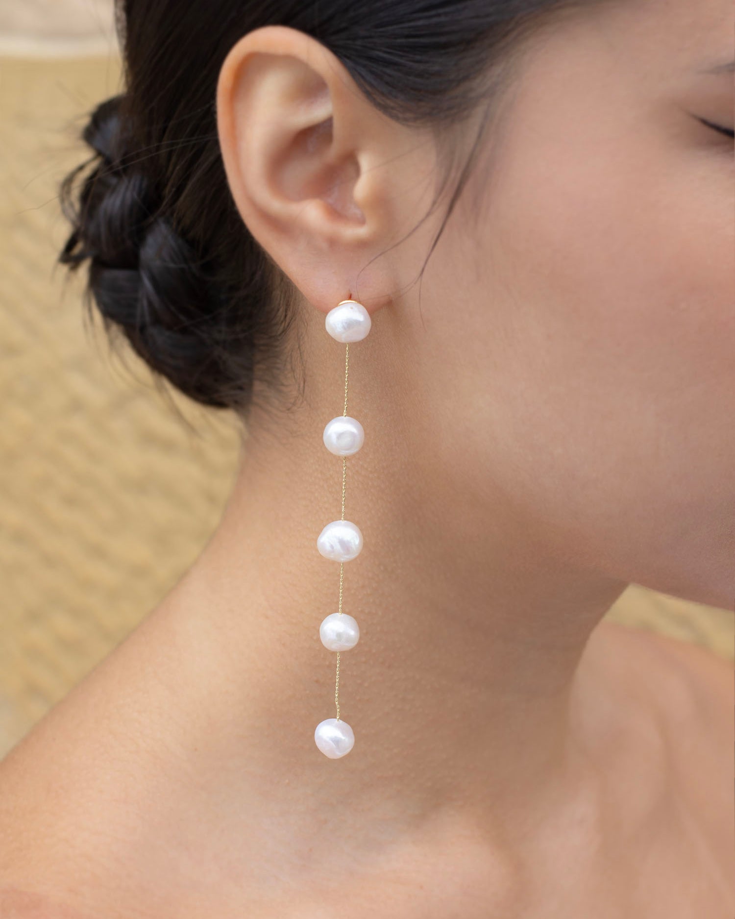 Bellisima Gold bridal earrings by Windsor Bridal Jewellery