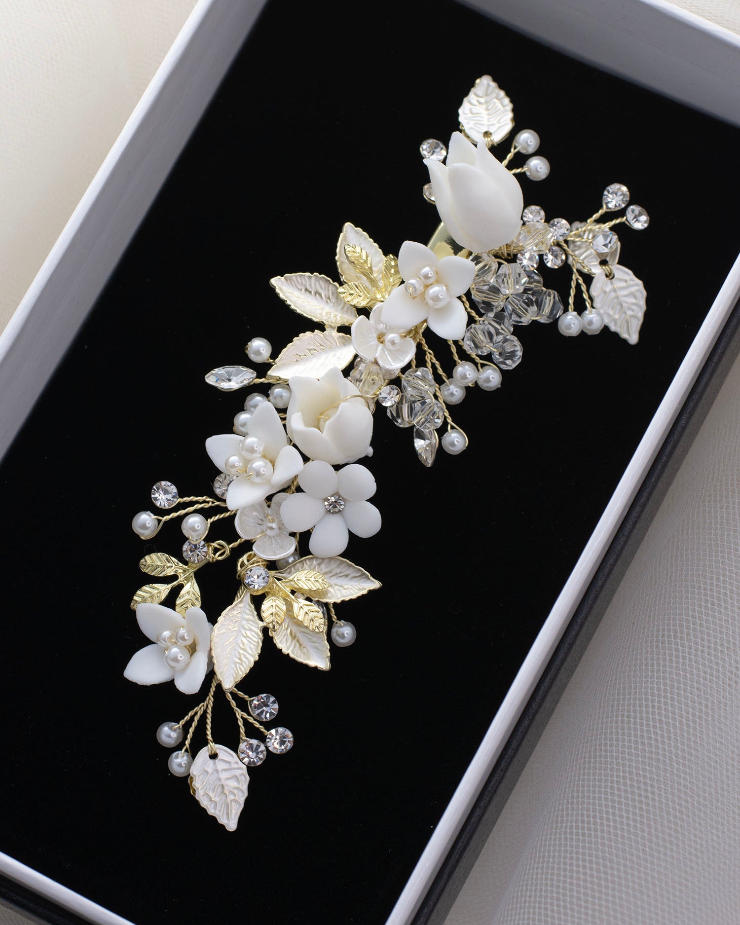 Marion Gold bridal comb — alternate view 2