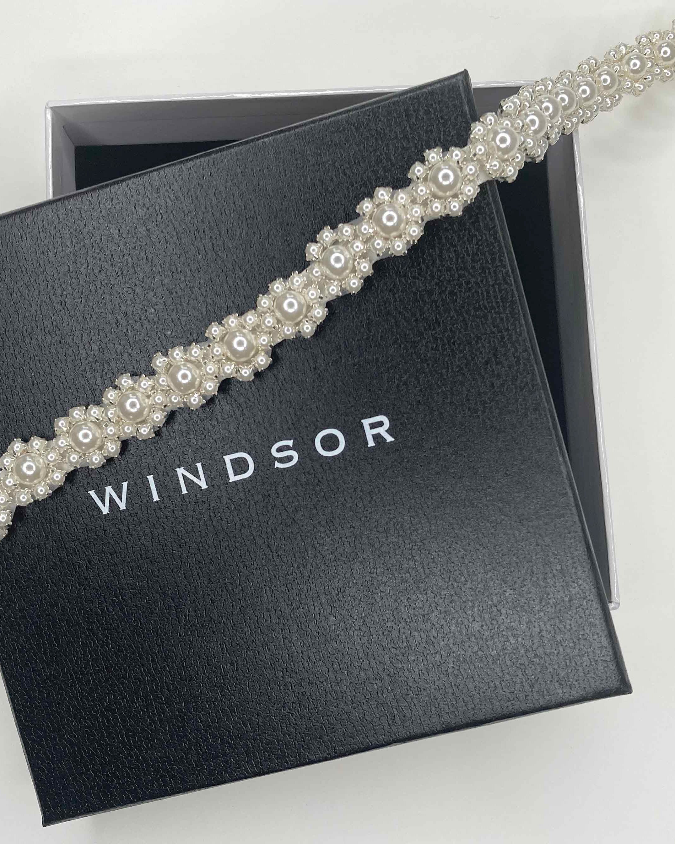 Victoria All Pearl Belt in Silver — alternate view 3