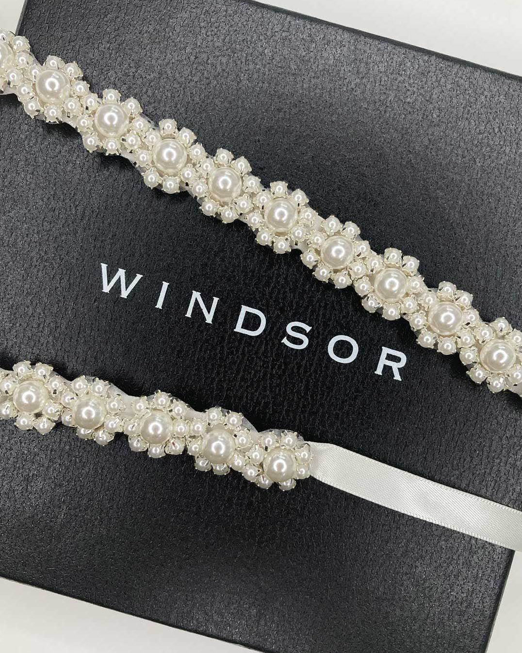 Victoria All Pearl Belt in Silver — alternate view 2