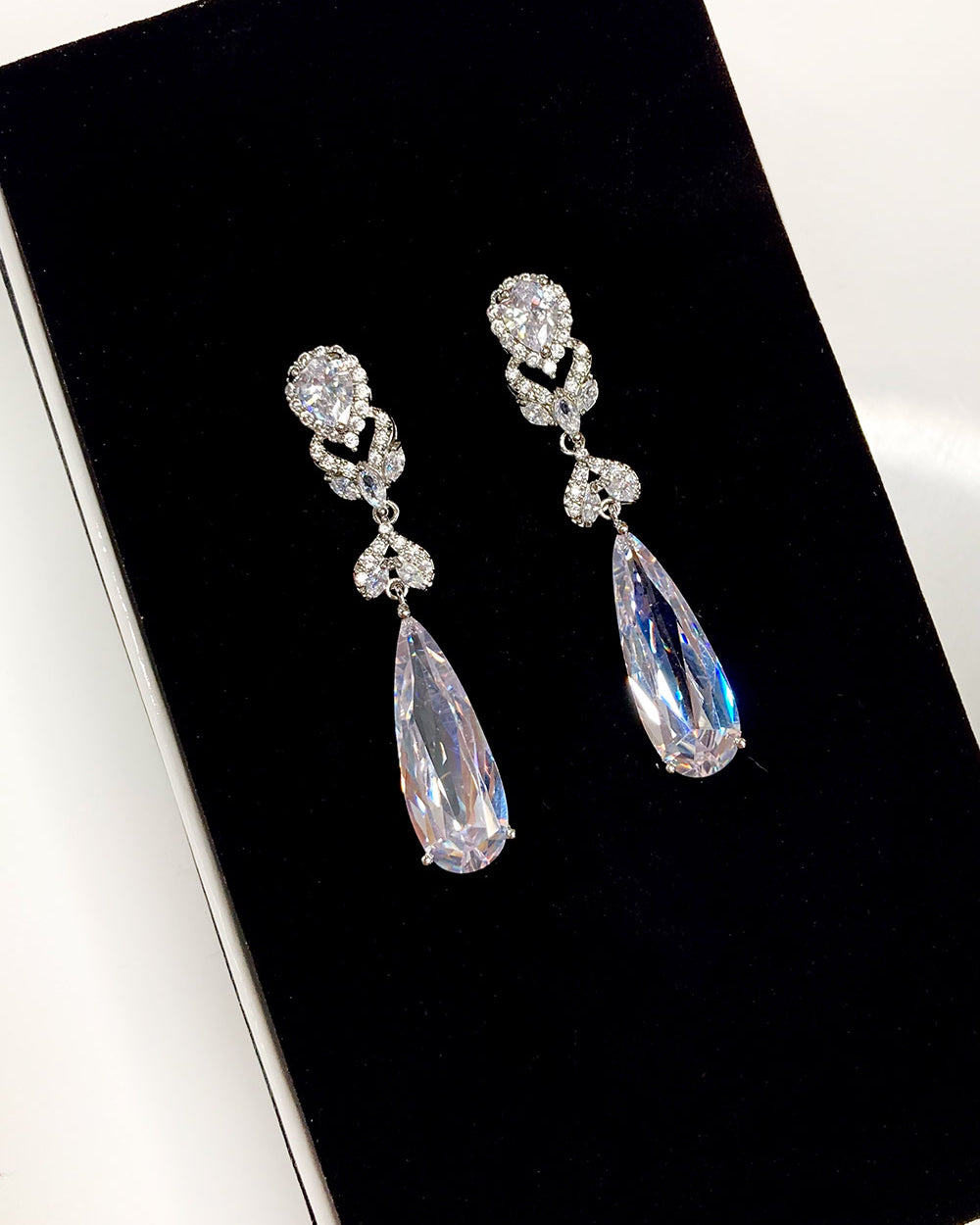 Zelda Silver bridal earrings — alternate view 3