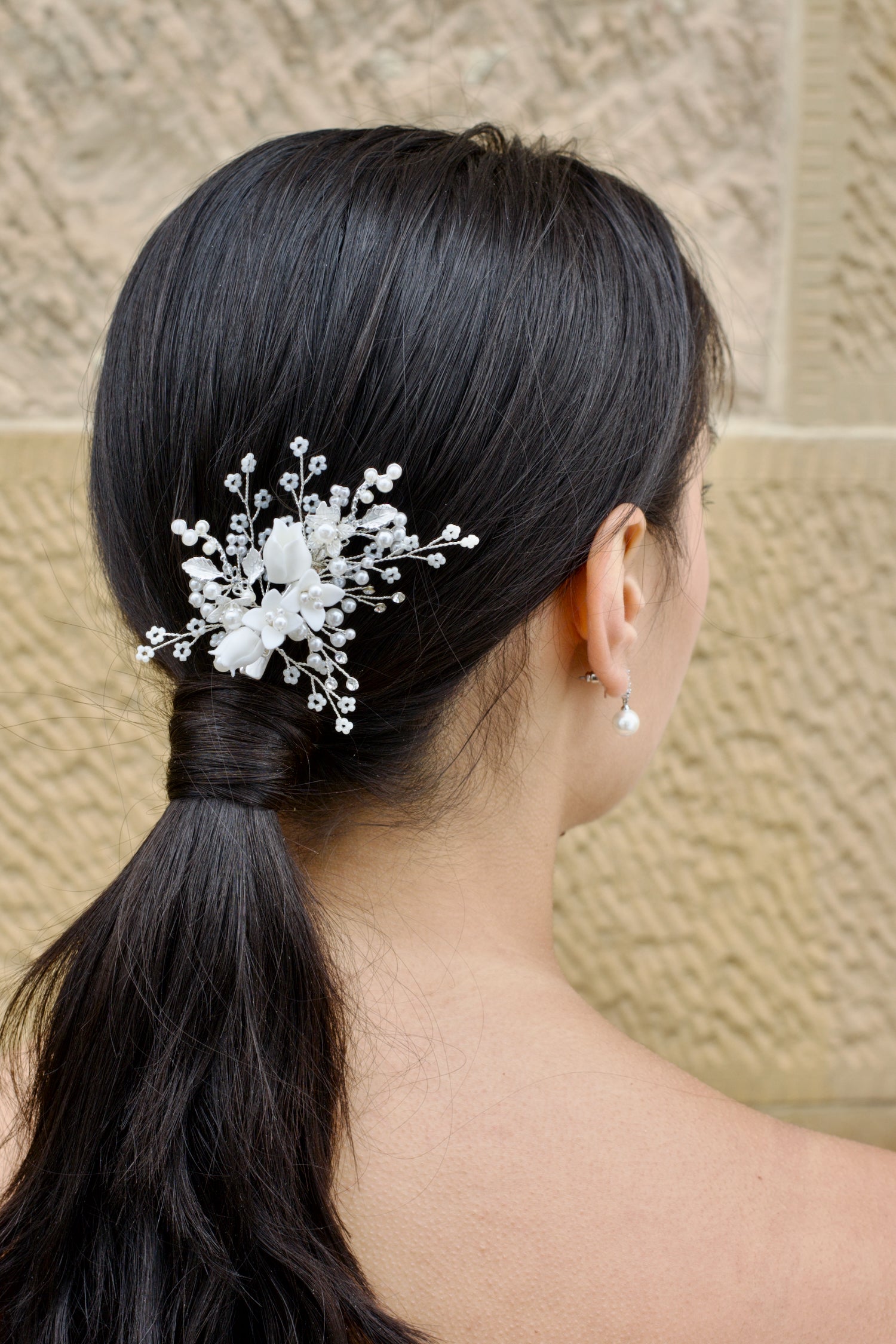 Silver Kiara Bridal Clip